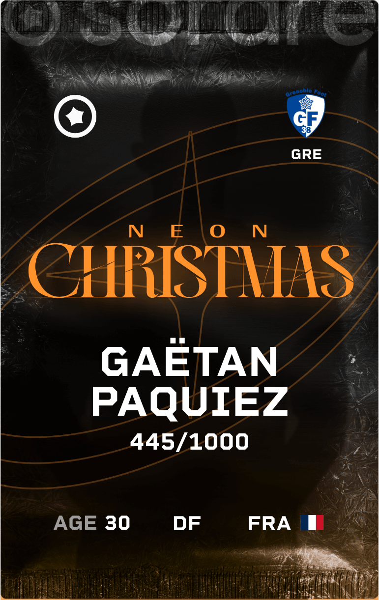 Gaëtan Paquiez 2024-25 • Limited 445/1000