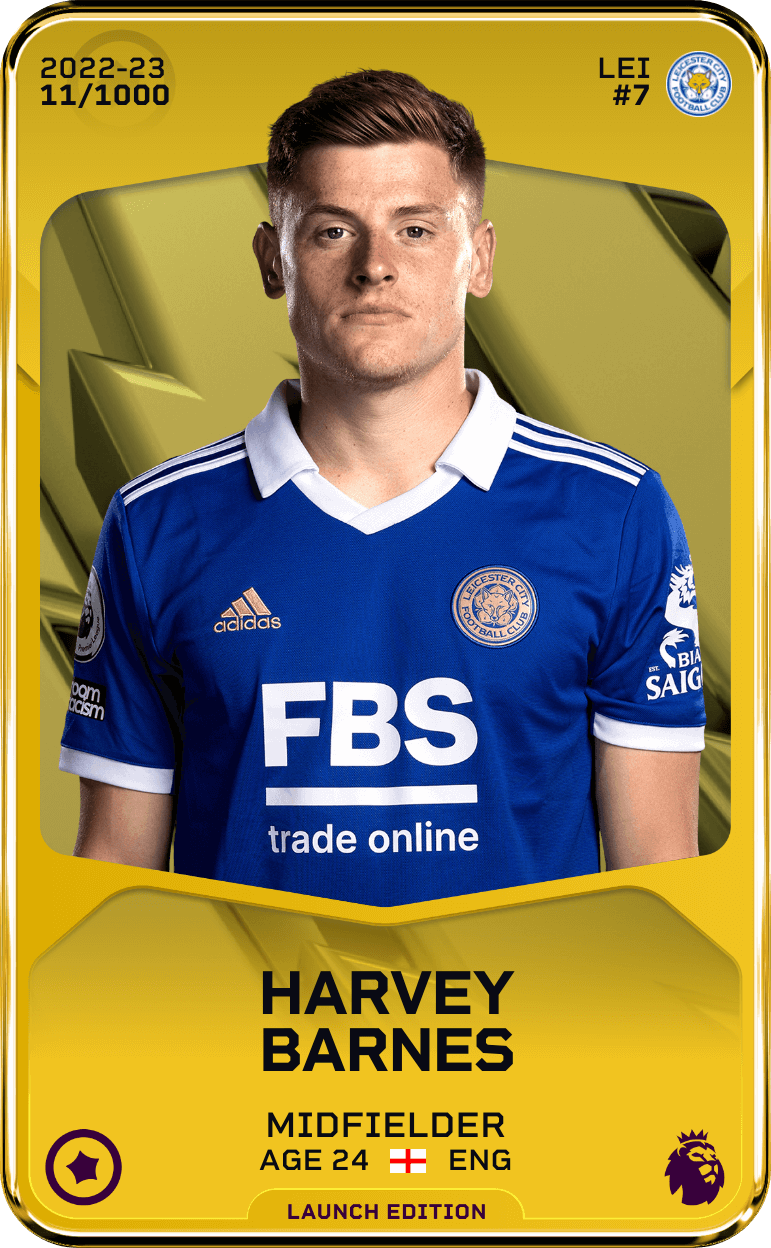 Harvey Barnes 2022-23 • Limited 11/1000