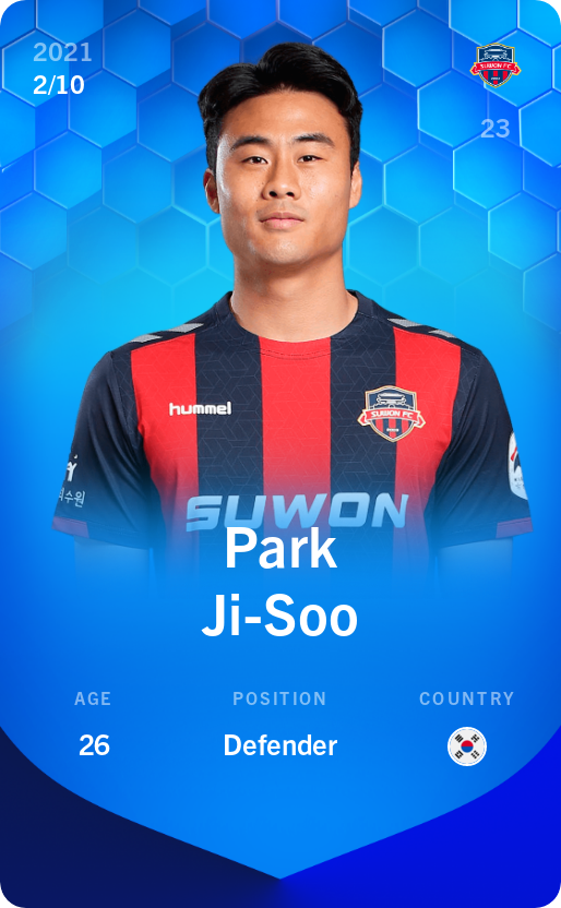 Sorare - Sorare Official - Park Ji-Soo 2021-22 • Super Rare 2/10 - NFT # 18139918695651222414801485298702427973536158524164054993292042948026992904854