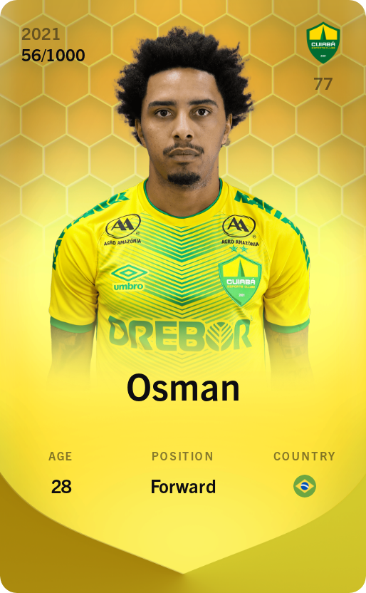 Sorare - Sorare Official - Osman 2021-22 • Limited 56/1000 - NFT # 47808394046991850837063264174191819958174689329921701503850933306119529285999