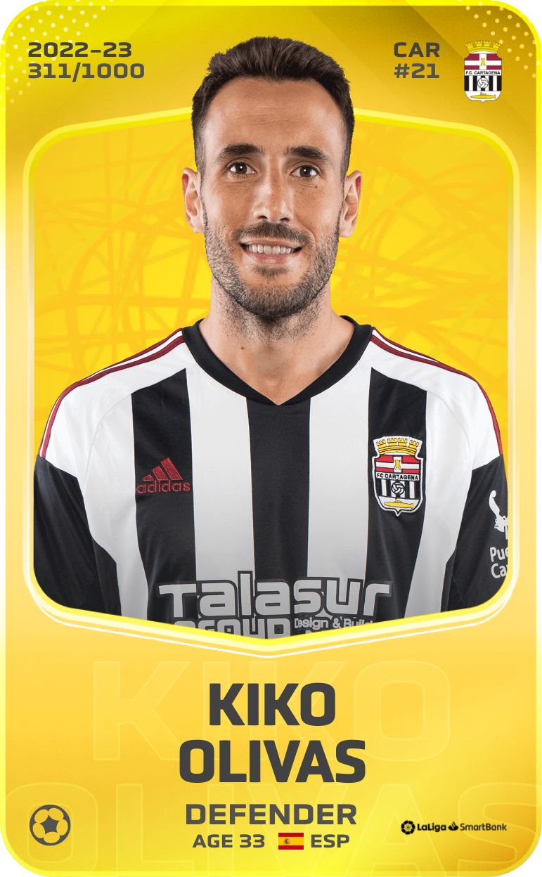 Sorare - Sorare Official - Kiko Olivas 2022-23 • Limited 311/1000 - NFT # 88392423278783414286022672514022338229815765341674675377386100316060430415477