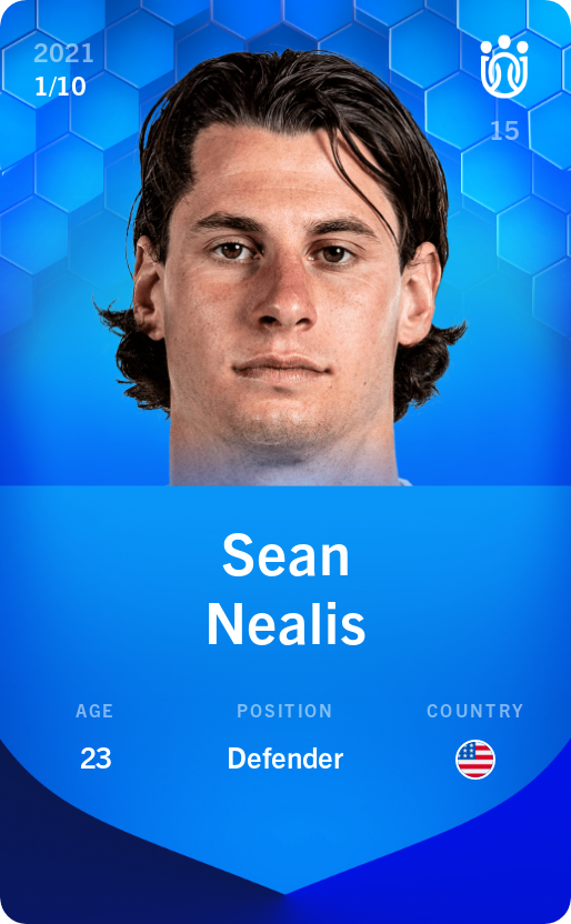 Sorare - Sorare Official - Sean Nealis 2021-22 • Super Rare 1/10 - NFT # 56058724773642042280173933037573152427581416639792136582964802736793060128375