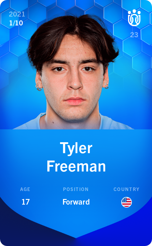 Sorare - Sorare Official - Tyler Freeman 2021-22 • Super Rare 1/10 - NFT # 89051660198962422405503818677735726978956635203291798546881697431227882544441