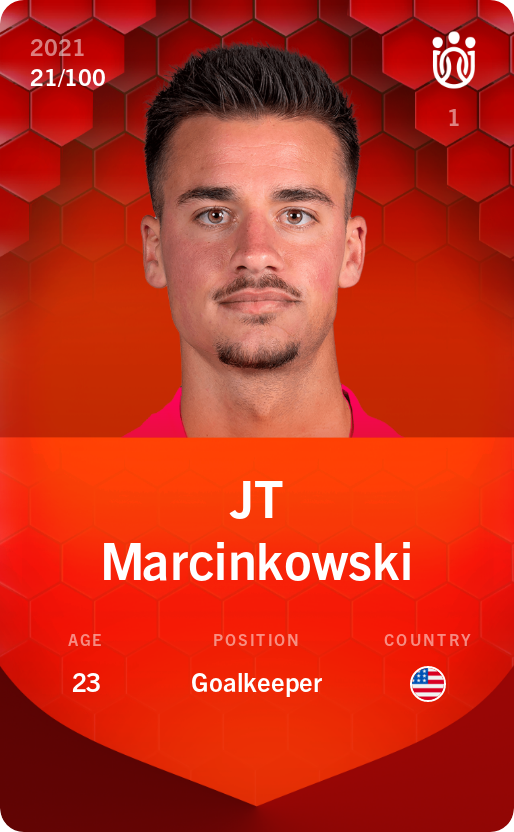 Sorare - Sorare Official - JT Marcinkowski 2021-22 • Rare 21/100 - NFT # 18753556139135403998152141012264940039985366216637512214111180706222897163771