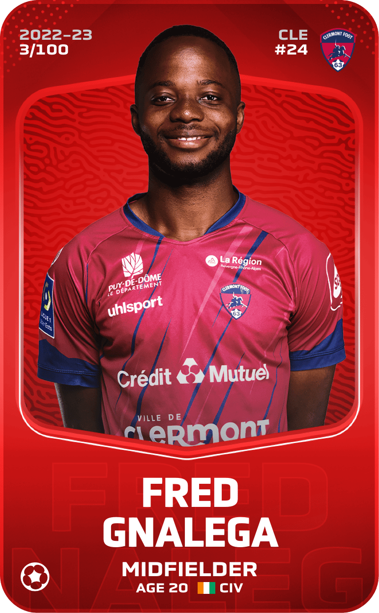 Fred Gnalega 2022-23 • Rare 3/100