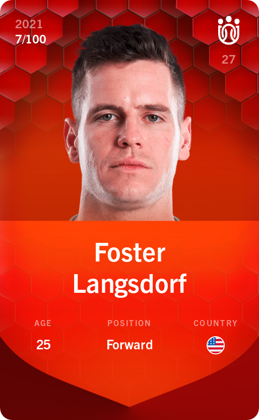 Sorare - Sorare Official - Foster Langsdorf 2021-22 • Rare 7/100 - NFT # 25963474579482639230049839037084968522527750436780070233224748175498803791816