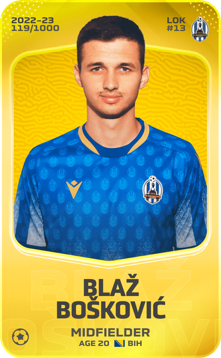 Blaž Bošković 2022-23 • Limited 119/1000