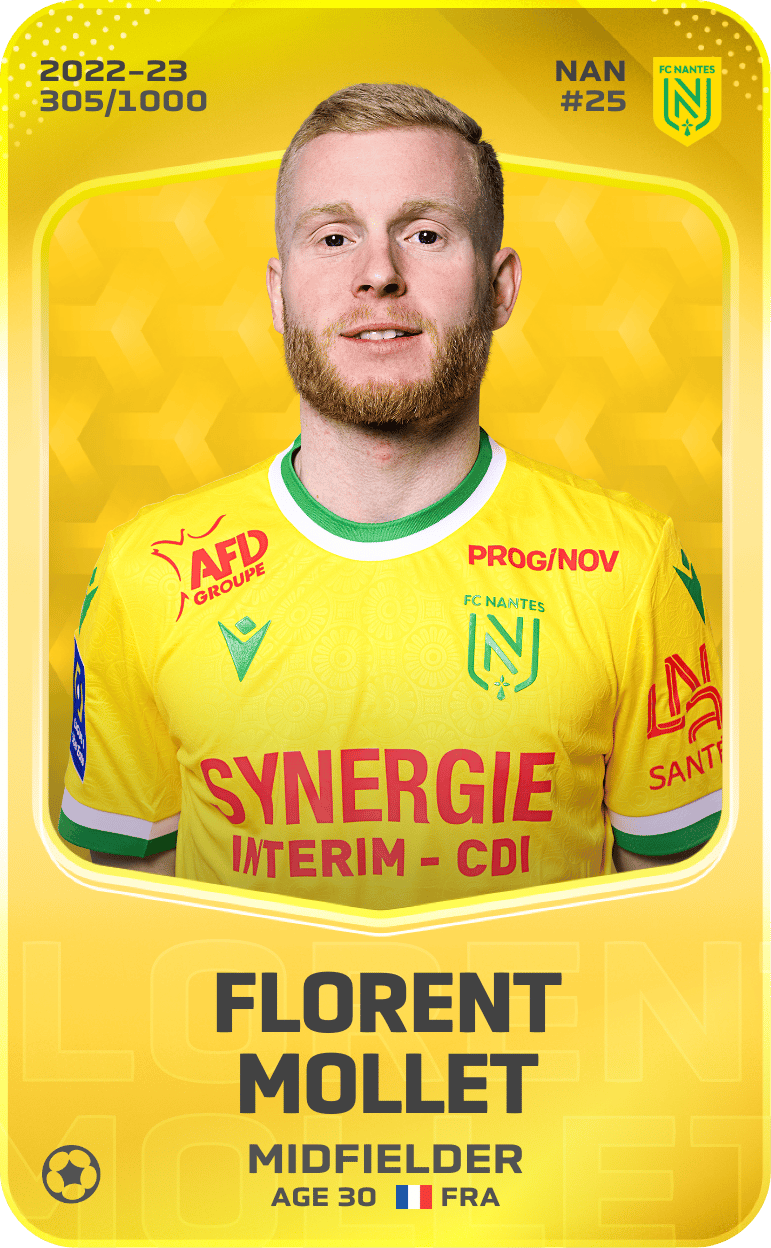 Florent Mollet 2022-23 • Limited 305/1000