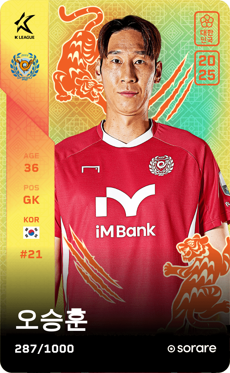 Oh Seung-Hoon 2025-26 • Limited 287/1000
