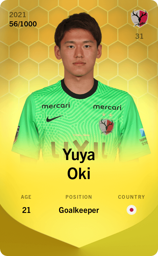 Yuya Oki 2021-22 • Limited 56/1000