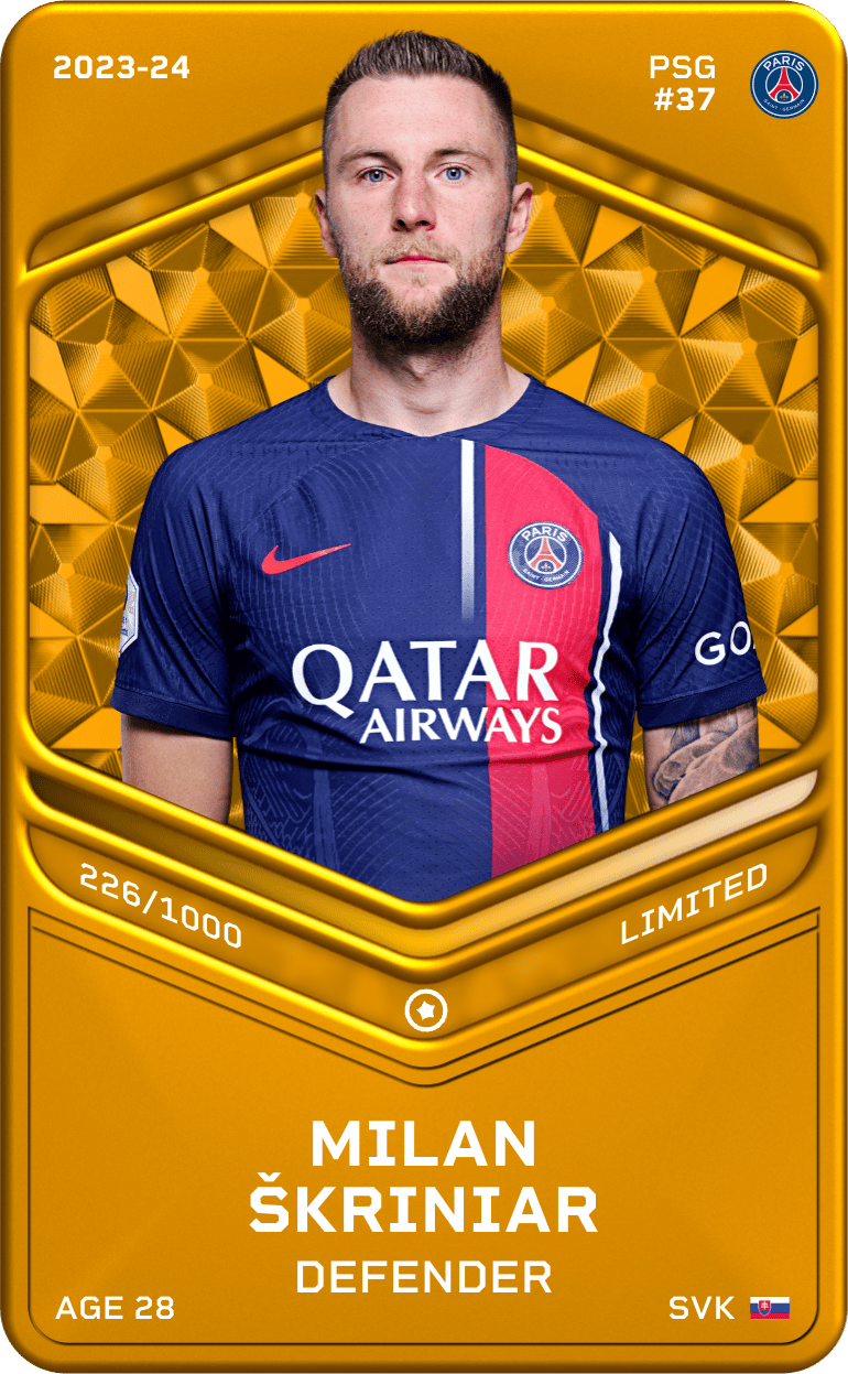 Milan Škriniar 2023-24 • Limited 226/1000