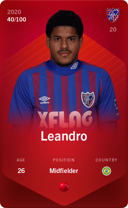 Sorare - Sorare Official - Leandro 2020-21 • Rare 40/100 - NFT # 97898975289676103888860468021226594912880752089670767467145066958407521904