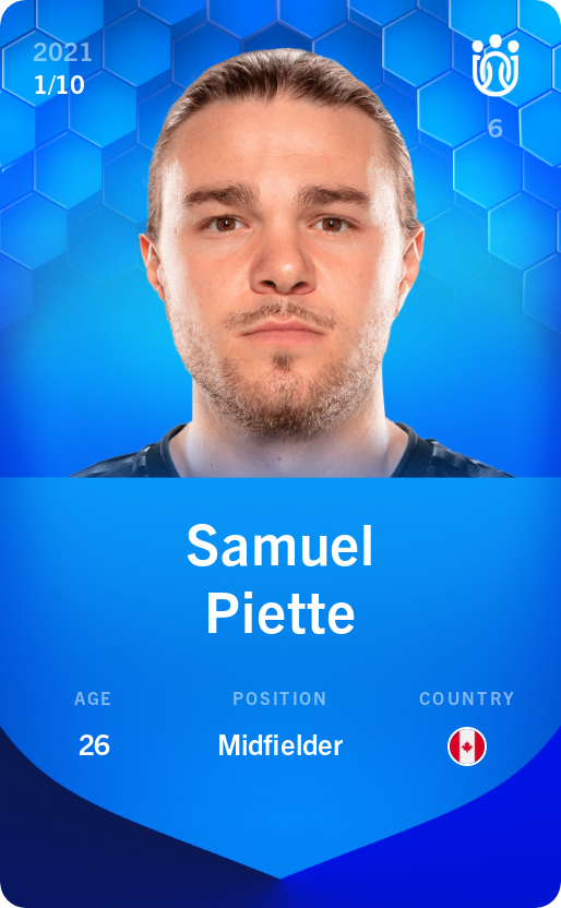 Sorare - Sorare Official - Samuel Piette 2021-22 • Super Rare 1/10 - NFT # 112994178051537609744071407266532089820534740517400370427367009040328492802730