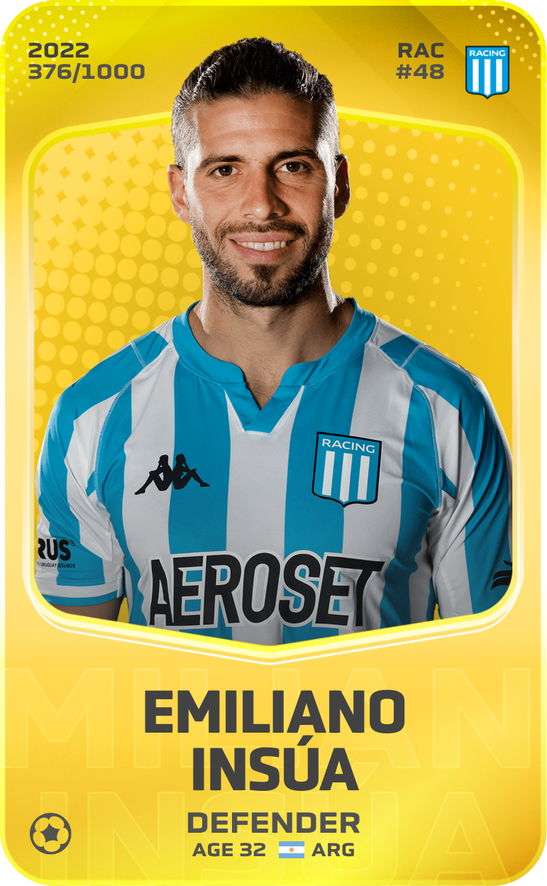 Sorare - Sorare Official - Emiliano Insúa 2022-23 • Limited 376/1000 - NFT # 40254378544889442702709732658899767245603417494959997036485483451631701253615