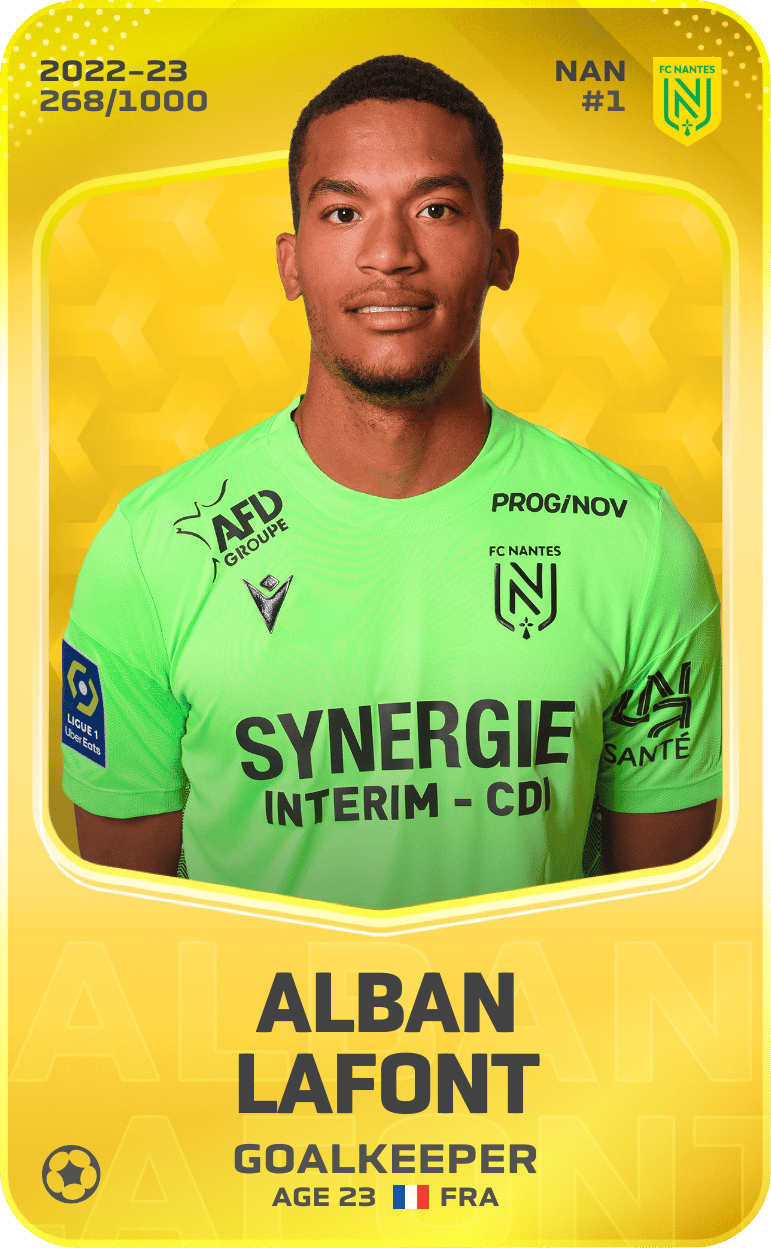 Alban Lafont 2022-23 • Limited 268/1000