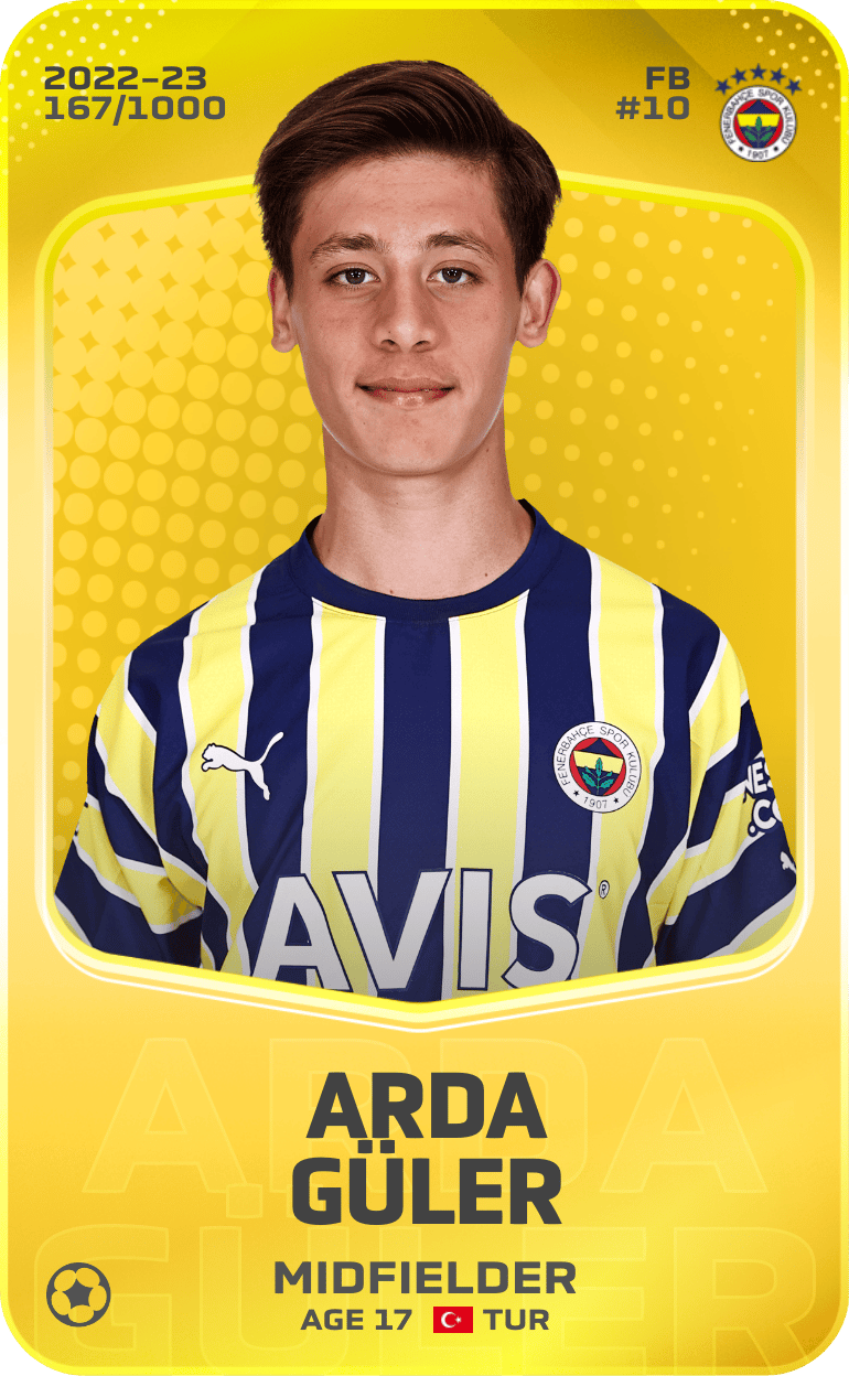 Arda Güler 2022-23 • Limited 167/1000