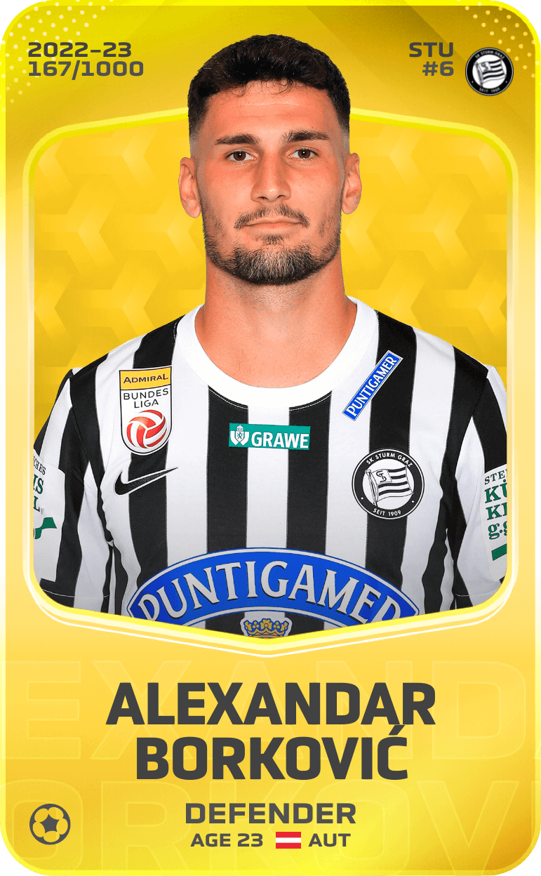 Alexandar Borković 2022-23 • Limited 167/1000