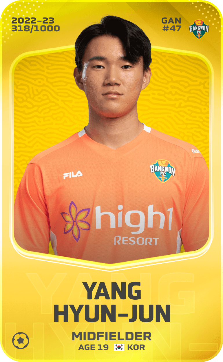 Yang Hyun-Jun 2022-23 • Limited 318/1000