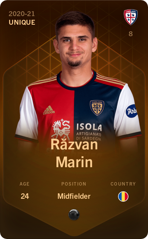 Sorare - Sorare Official - Răzvan Marin 2020-21 • Unique - NFT # 91998025319150740494572963576244500142139710765485066347257303401726287564329