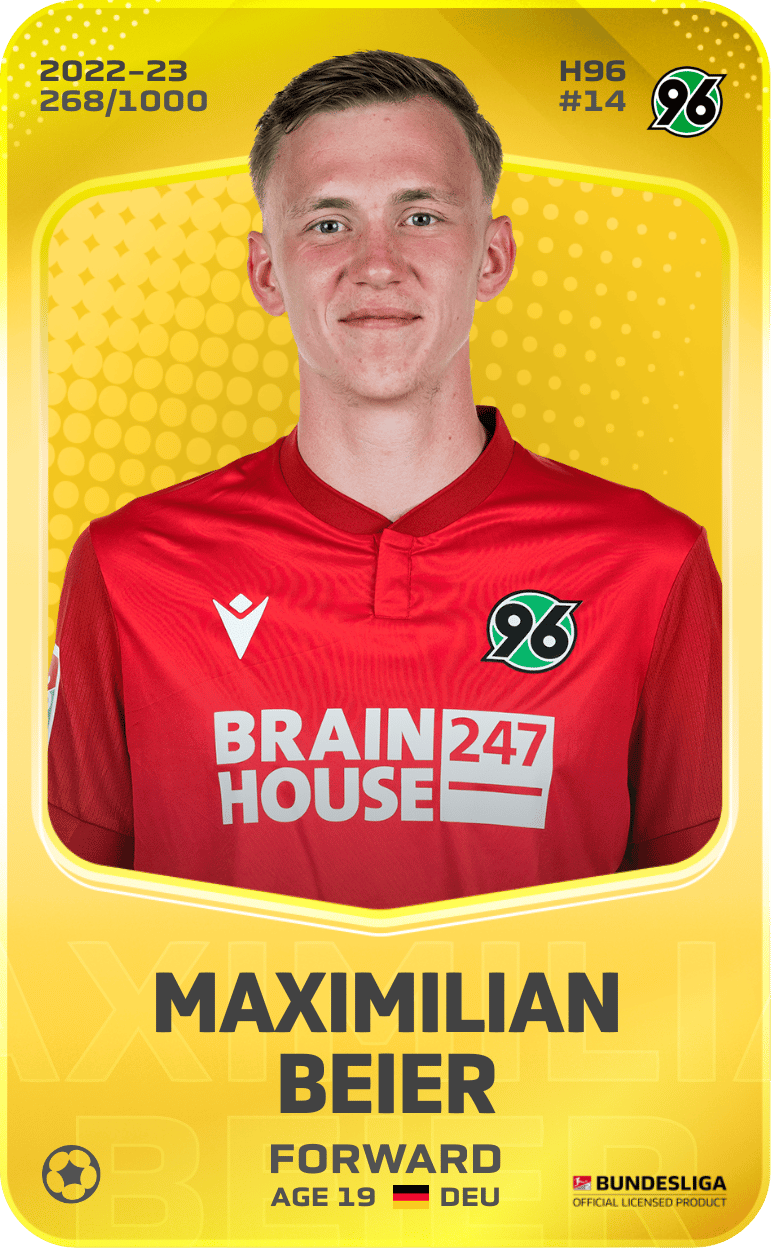 Maximilian Beier 2022-23 • Limited 268/1000