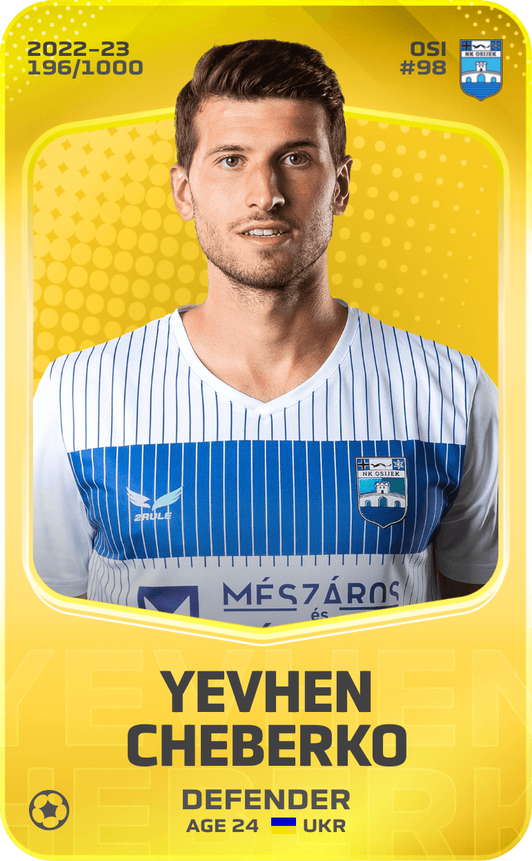 Yevhen Cheberko 2022-23 • Limited 196/1000