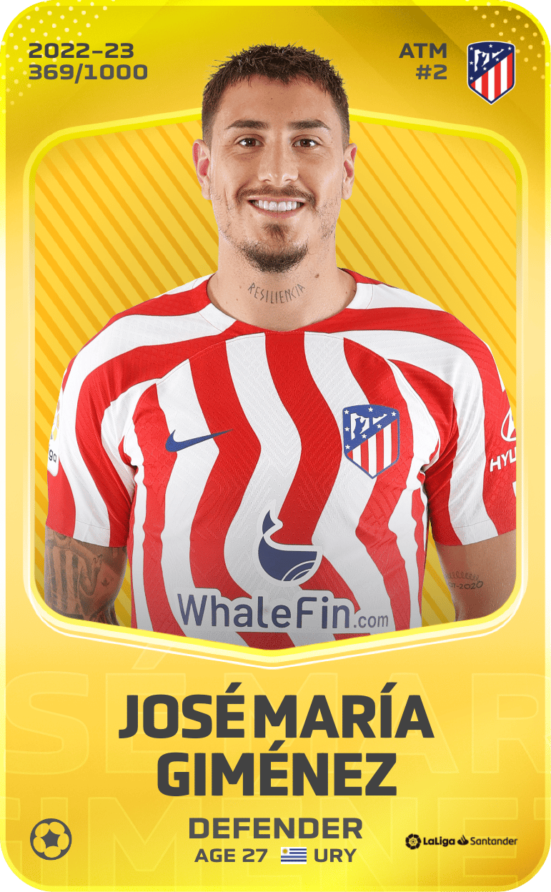 José María Giménez 2022-23 • Limited 369/1000