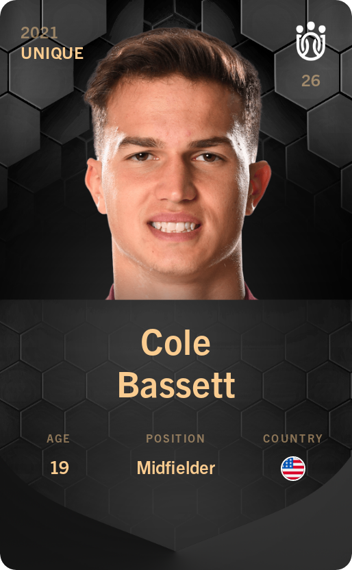 Sorare - Sorare Official - Cole Bassett 2021-22 • Unique - NFT # 11998881122264978009187713734150828099915575708610888217234108691274395056278