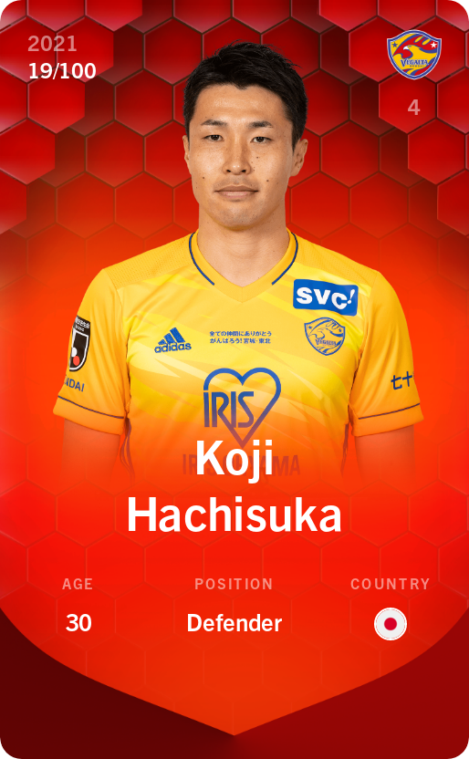 Sorare - Sorare Official - Koji Hachisuka 2021-22 • Rare 19/100 - NFT # 106249011864236238633195964071185892599460690160737431155794064921359657466978