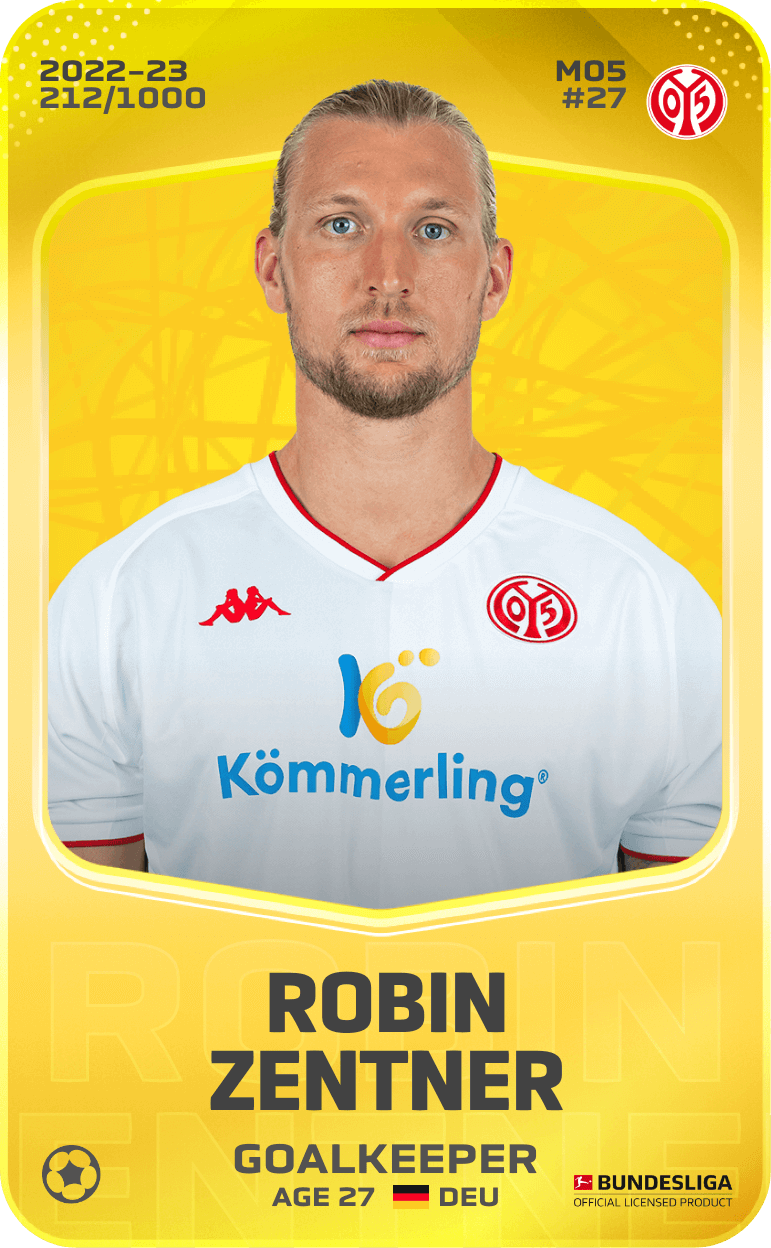 Robin Zentner 2022-23 • Limited 212/1000