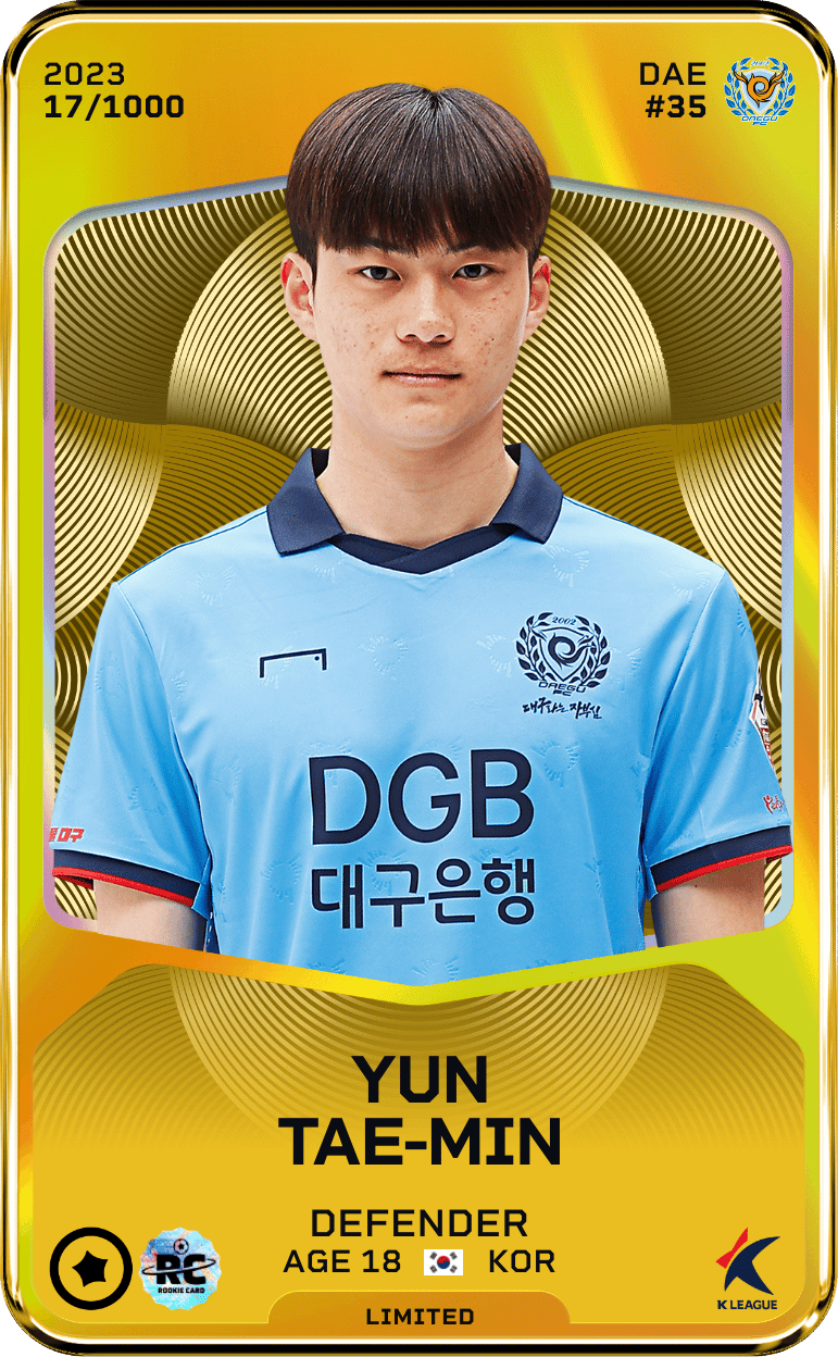 Yun Tae-Min 2023-24 • Limited 17/1000