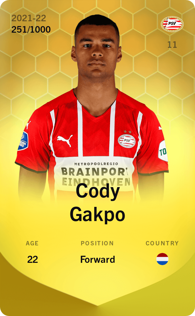 Cody Gakpo 2021-22 • Limited 251/1000
