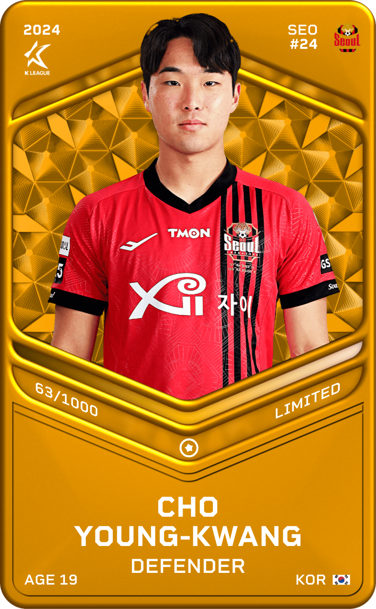 Cho Young-Kwang 2024-25 • Limited 63/1000