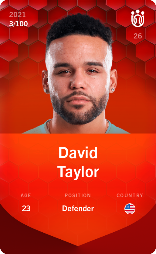 Sorare - Sorare Official - David Taylor 2021-22 • Rare 3/100 - NFT # 70201817672208267820501903169282057329147476533422502715142377059584778833788