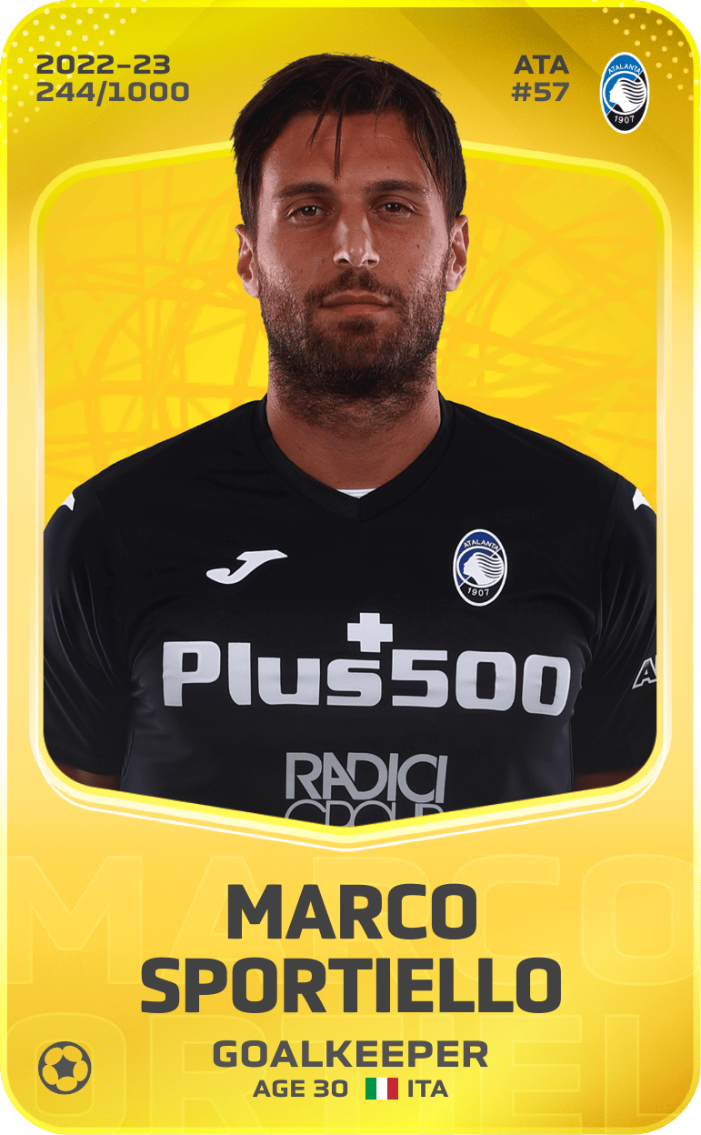 Marco Sportiello 2022-23 • Limited 244/1000