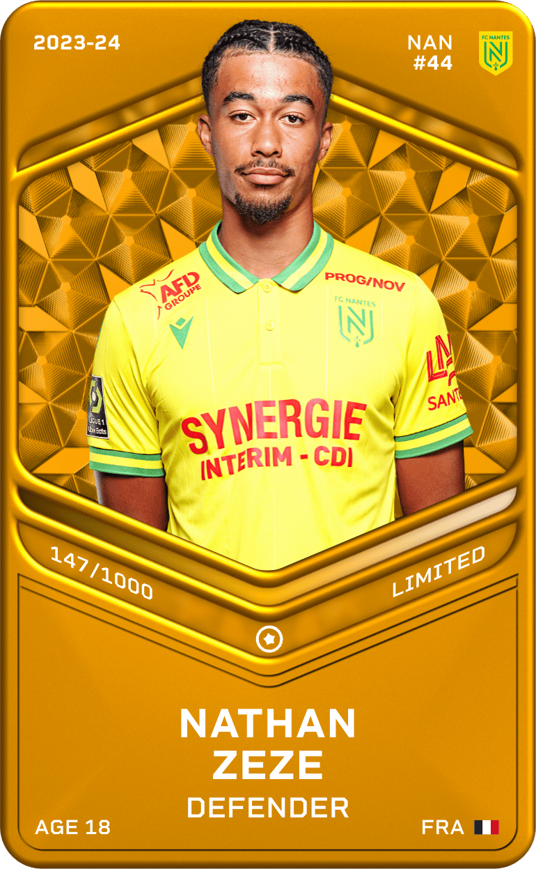 Nathan Zeze 2023-24 • Limited 147/1000