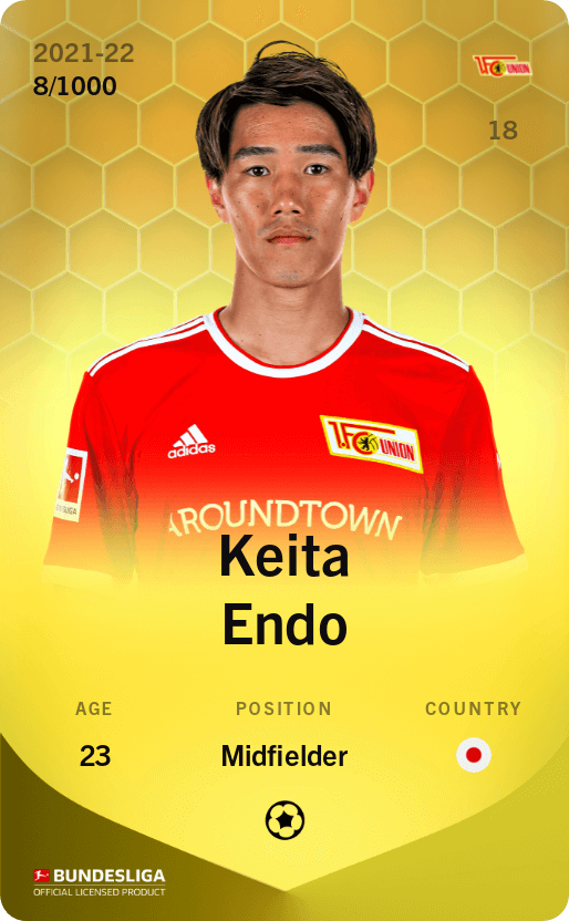 Keita Endo 2021-22 • Limited 8/1000