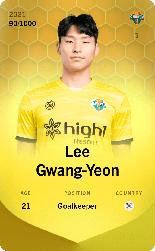 Lee Gwang-Yeon 2021-22 • Limited 90/1000