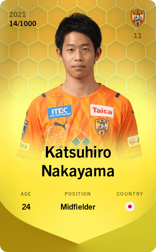 Katsuhiro Nakayama 2021-22 • Limited 14/1000