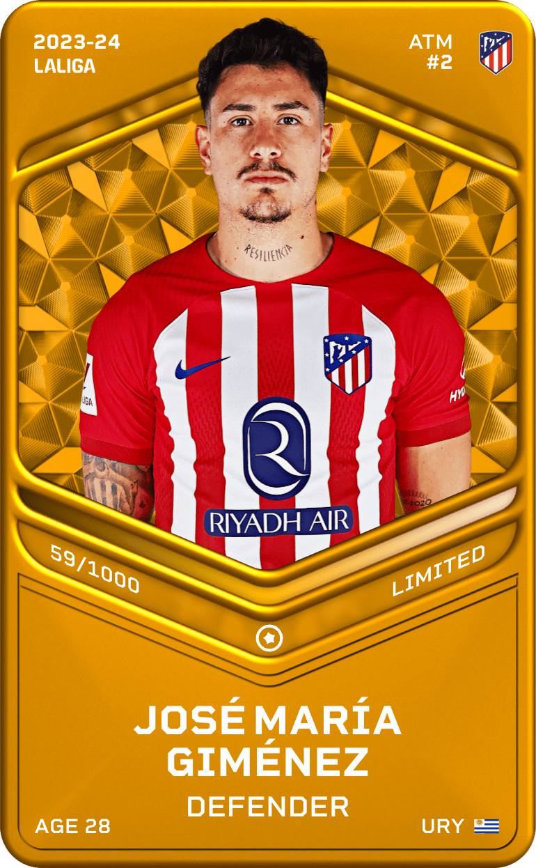 José María Giménez 2023-24 • Limited 59/1000