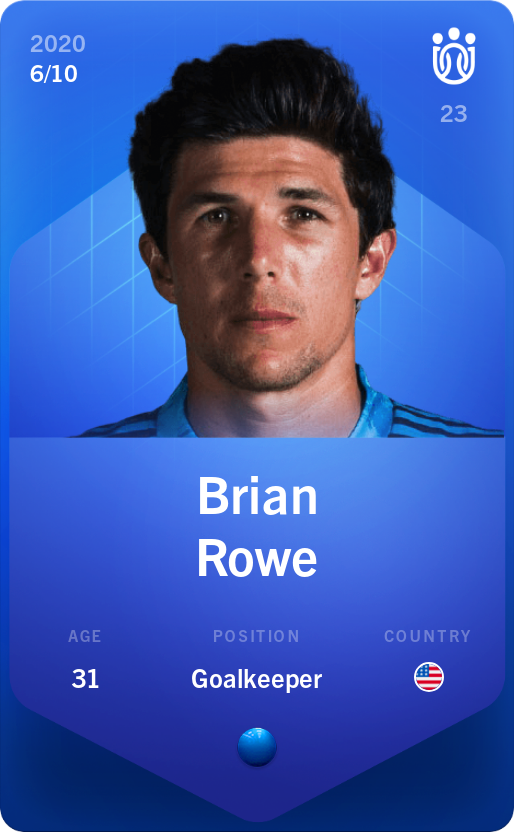 Sorare - Sorare Official - Brian Rowe 2020-21 • Super Rare 6/10 - NFT # 61653088910828920894950861342784328248877910895140205485020642764445122642283
