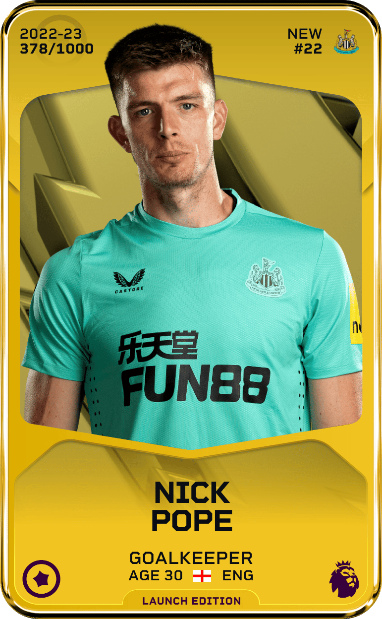 Nick Pope 2022-23 • Limited 378/1000
