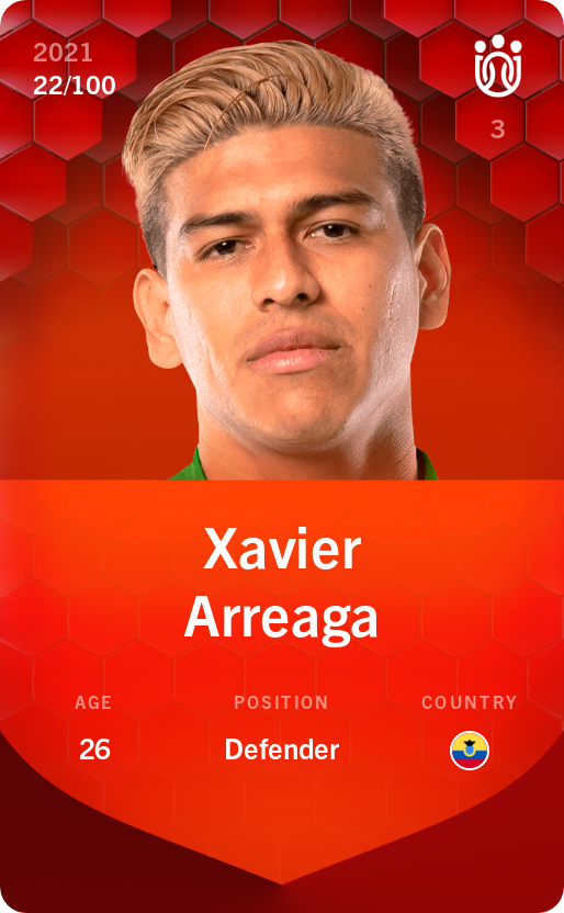 Sorare - Sorare Official - Xavier Arreaga 2021-22 • Rare 22/100 - NFT # 41186003740530638284060357975334451862766464590458280274394056434867188481203