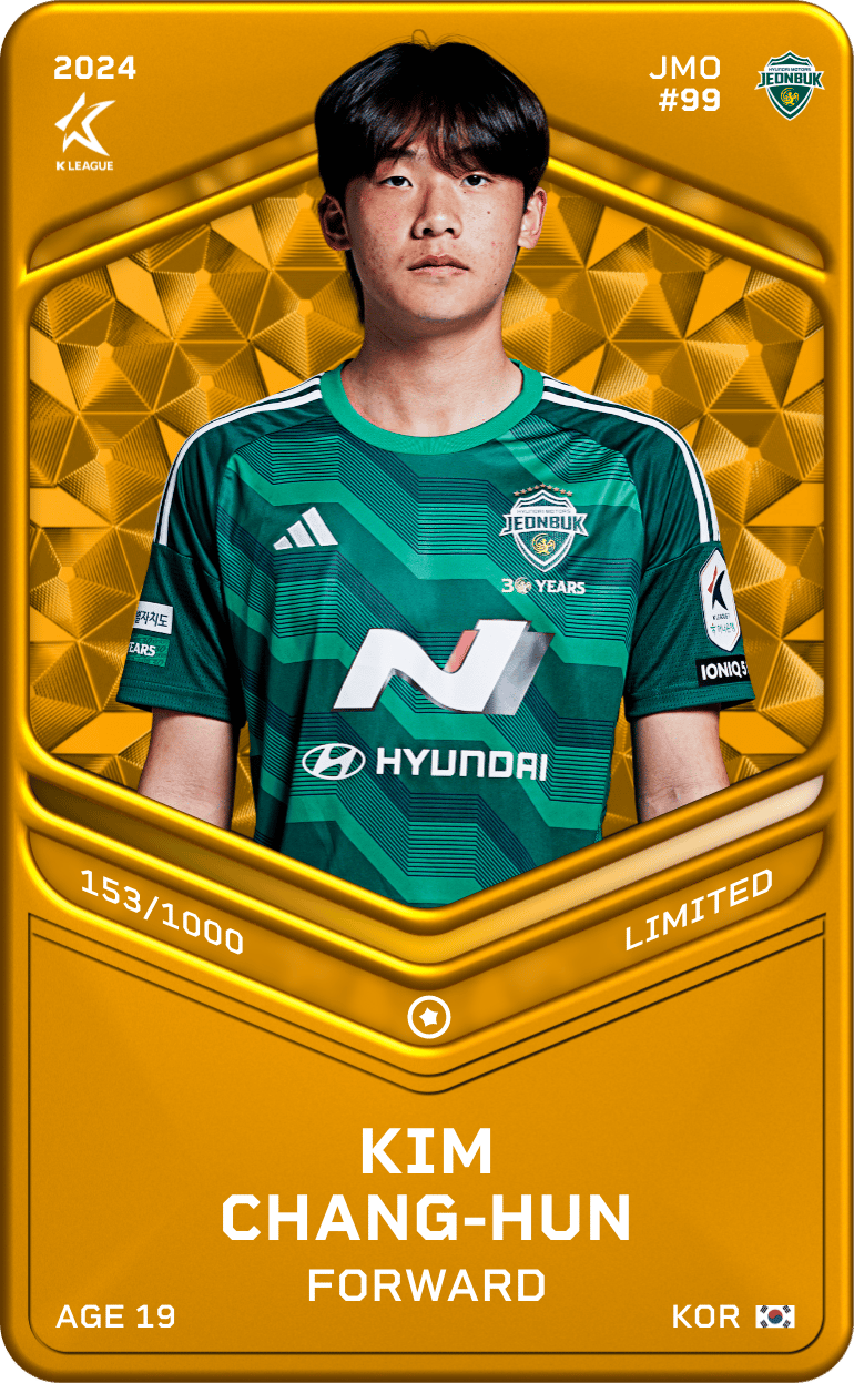 Kim Chang-Hun 2024-25 • Limited 153/1000