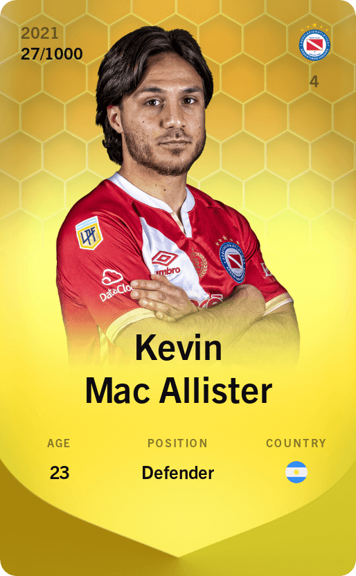 Kevin Mac Allister 2021-22 • Limited 27/1000