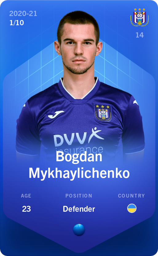 Sorare - Sorare Official - Bogdan Mykhaylichenko 2020-21 • Super Rare 1/10 - NFT # 44174238524393619806744853998364983485322167693551834628064864281881612972737