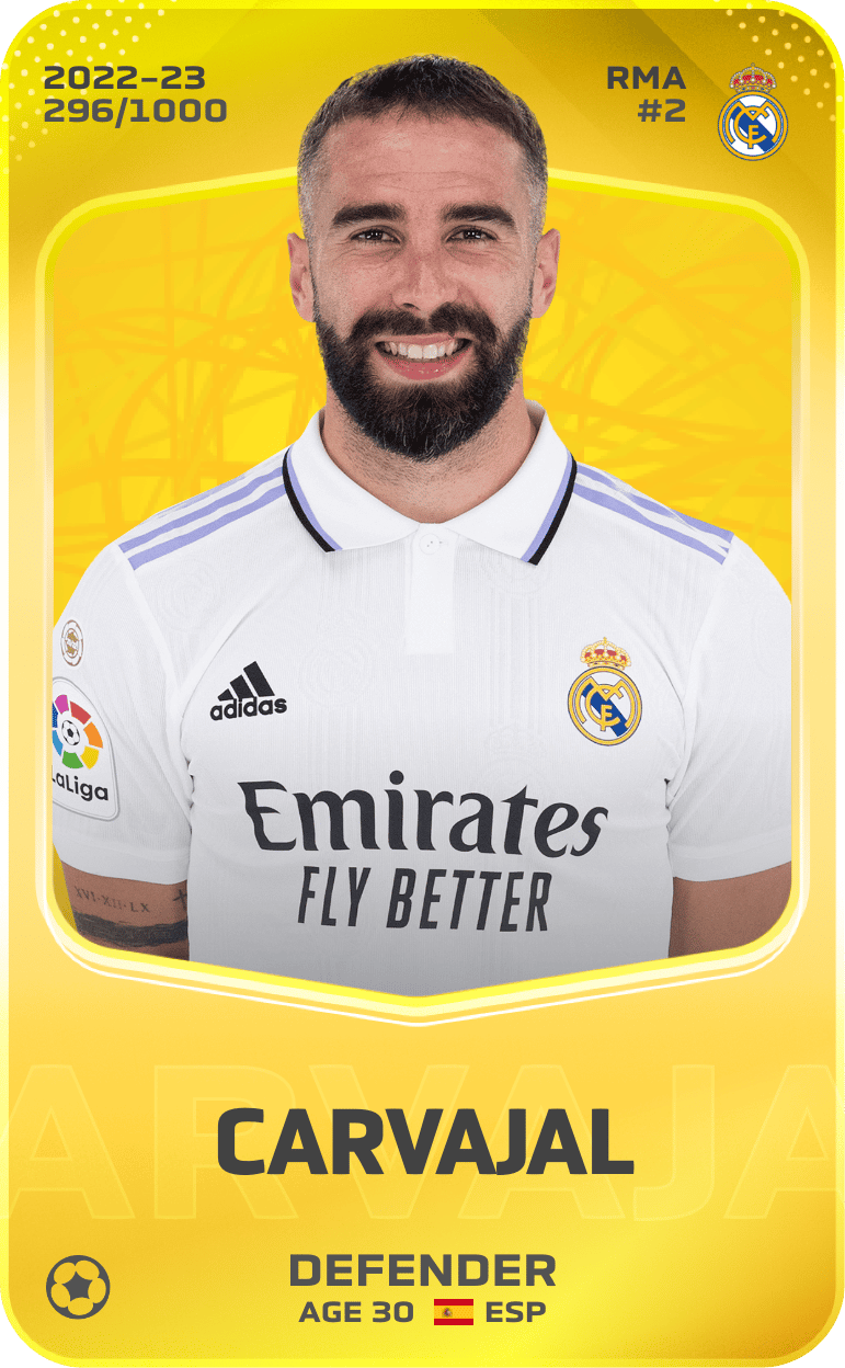 Carvajal 2022-23 • Limited 296/1000