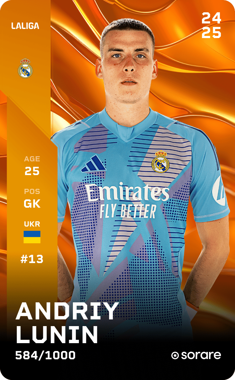 Andriy Lunin 2024-25 • Limited 584/1000