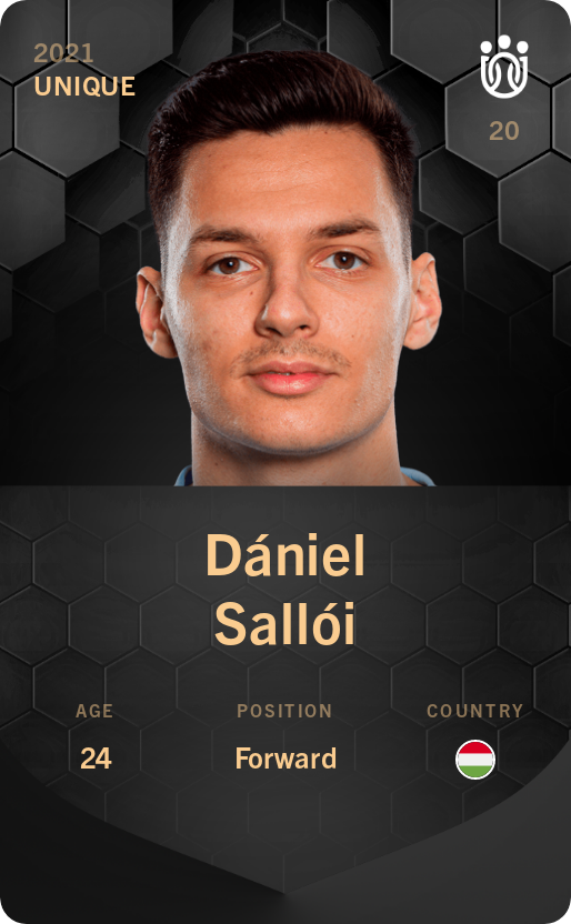 Sorare - Sorare Official - Dániel Sallói 2021-22 • Unique - NFT # 89767648424457383398467790598508003808363516357156611829416613037669999259022