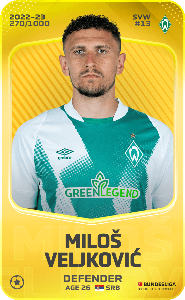 Miloš Veljković 2022-23 • Limited 270/1000