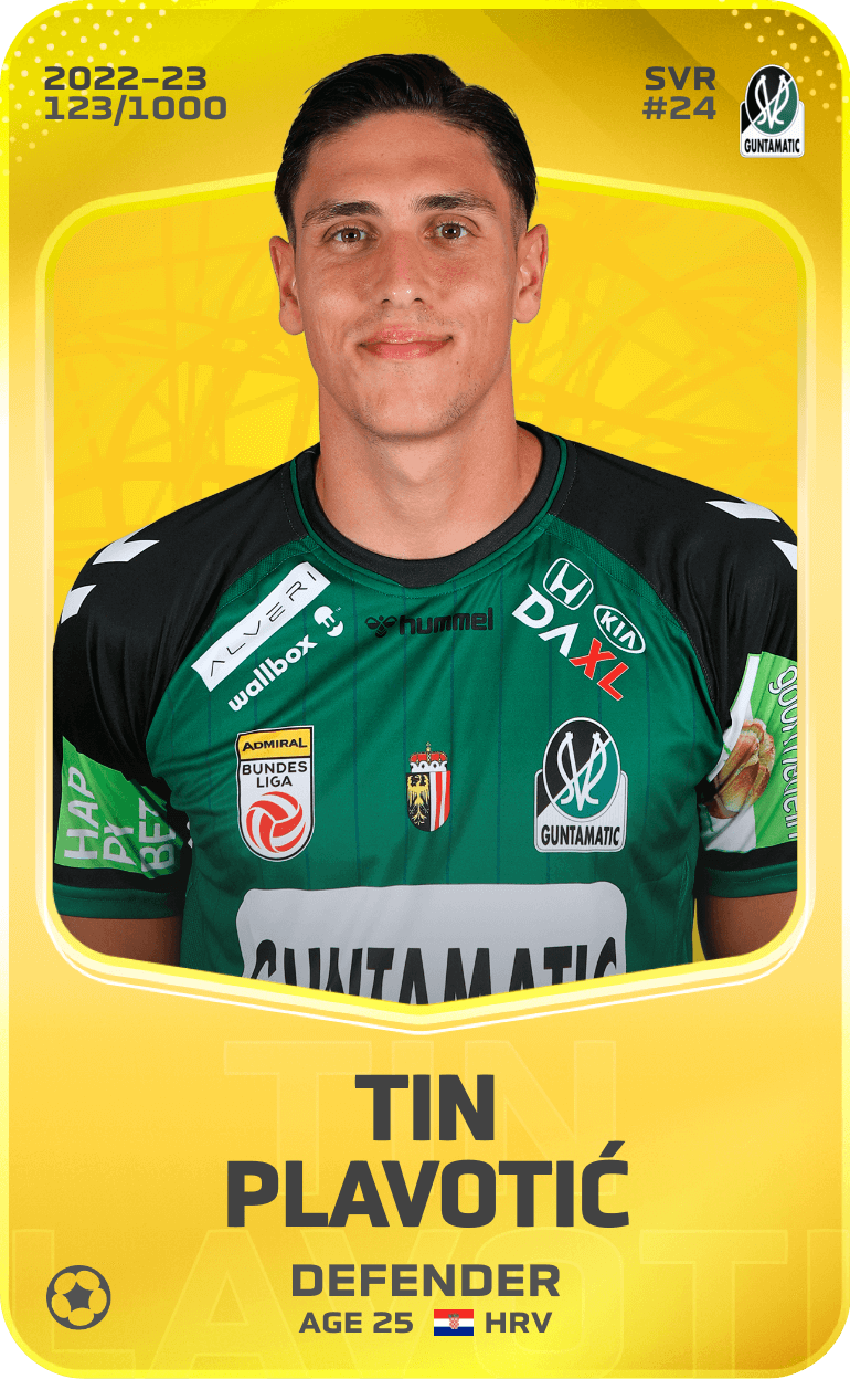 Tin Plavotić 2022-23 • Limited 123/1000